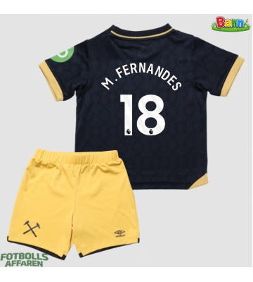 West Ham United Mateus Fernandes #18 Tredjeställ Barn 2025-26 Kortärmad (+ Korta byxor)